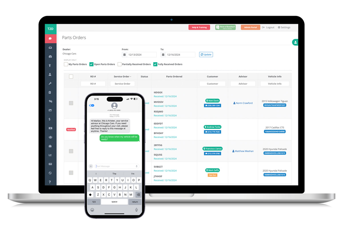 Text2Drive Dealership Sales and Service Solutions